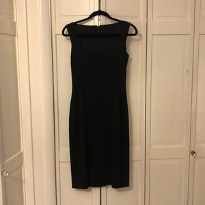 Vintage Dolce & Gabbana Mid-Length Black Scoop Neck Dress